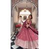 Salwar Kameez Indisk Pakistansk Bröllopsfestklänning Bollywood Anarkali Kostym