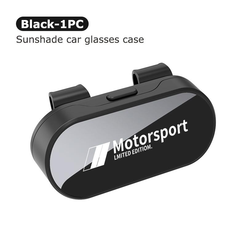 Car Sun Visor Glasses Holder Scratch Resistant Glasses Storage Case For BMW Performance M 1 3 5 7 Series E70 iX5 G38 F48 G20 E30 XJBRL1
