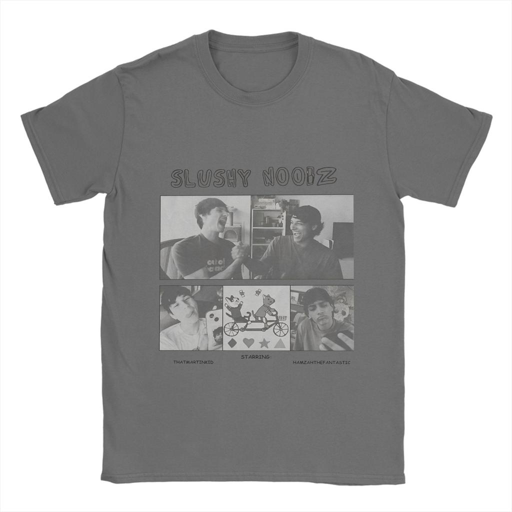 Men SLUSHY NOOBZ T Shirts Funny Poster Pure Cotton Clothes Awesome Short Sleeve Round Neck Tee Shirt Gift Idea T-Shirt