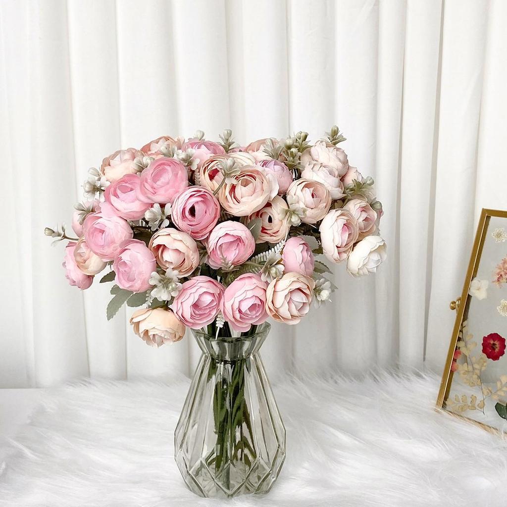 Blütenknospe 1 Strauß Kunstblume Frische Farbe Lebensecht