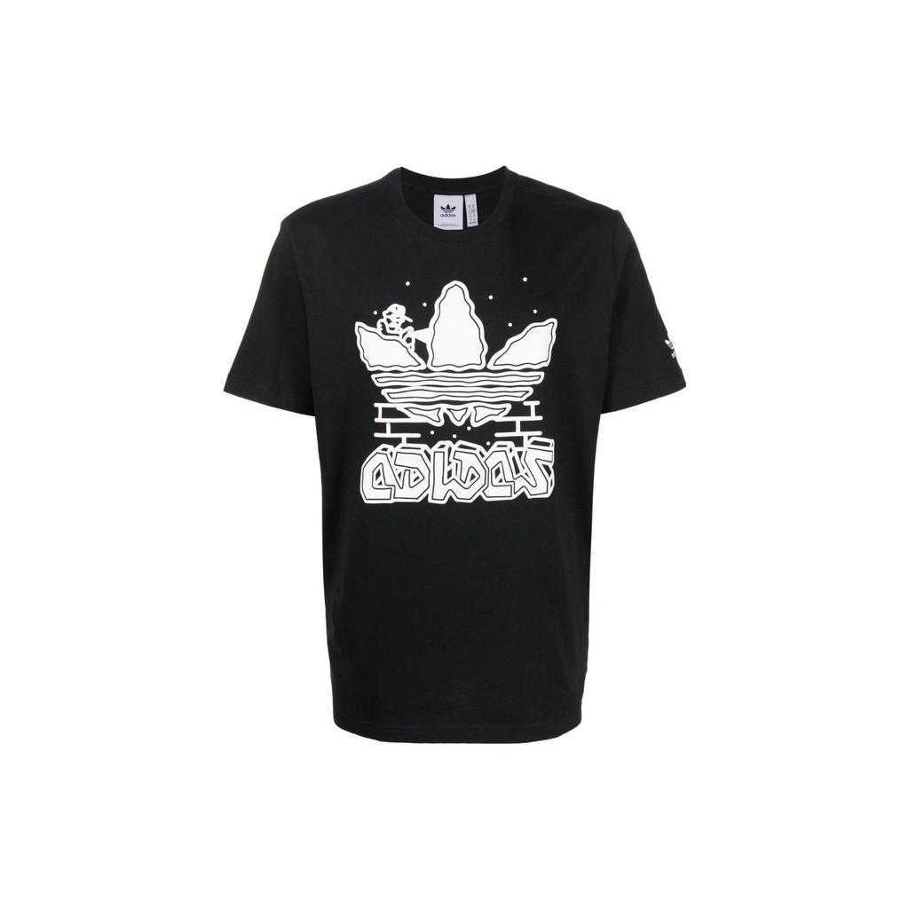 Adidas Graphics Hack the Elite Tee Black Men Streetwear IC5737