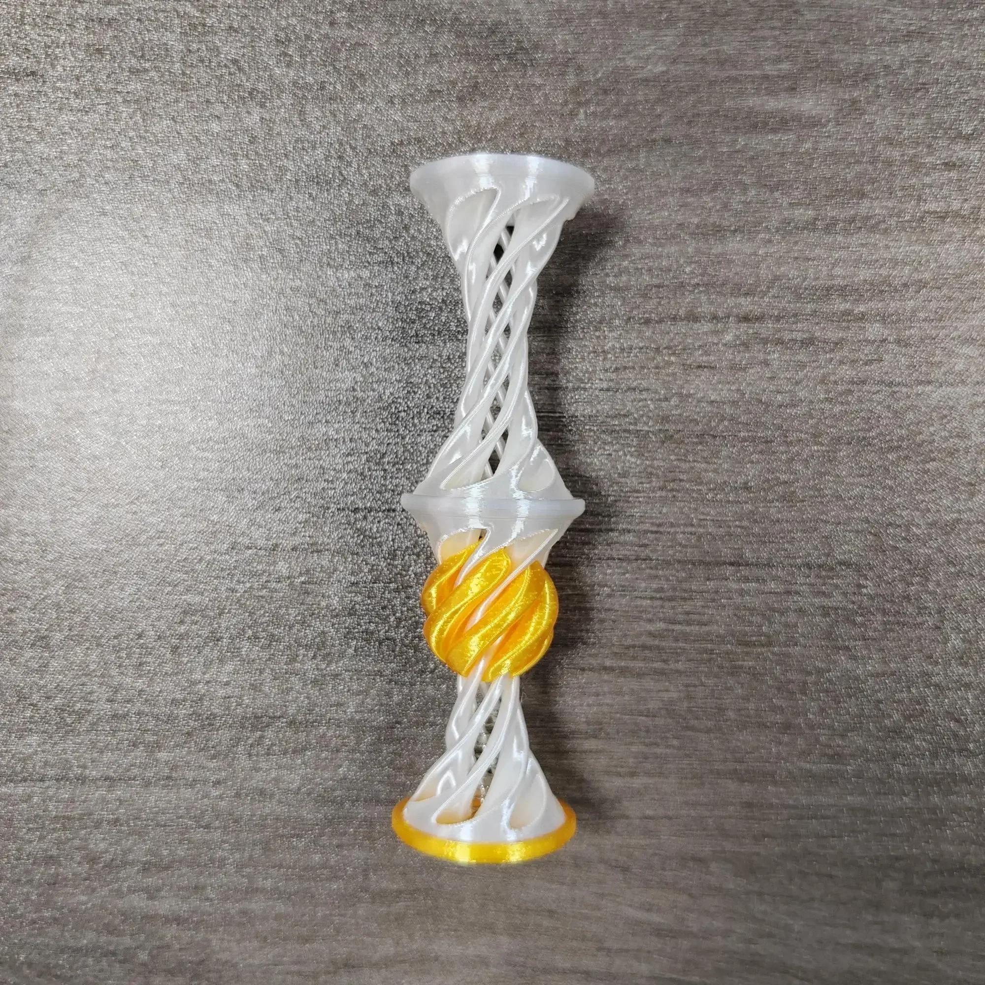 3D-печать украшений, спиральные декомпрессионные игрушки, декоративные трехмерные выдвижные настольные украшения, подарочные фигурки для домашнего декора белый