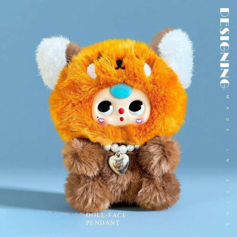 Cute Doll Rabbit Panda Fox Animal Pendant Stitch Plush Toy Bag Keychain Doll Cute Animal Plush Doll Fashion Gift For Girl