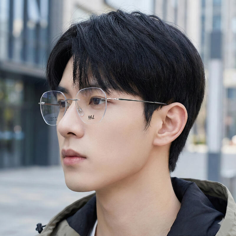 

LUXEYE Luxury Glasses Geek Chic Rimless Horn-Rimmed Glasses Frame Y9503 Single product