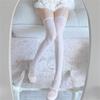 Elastic Waistband Cats Paws Pattern Sheer Pantyhose Breathable Nylon Stockings For Daily Outfits