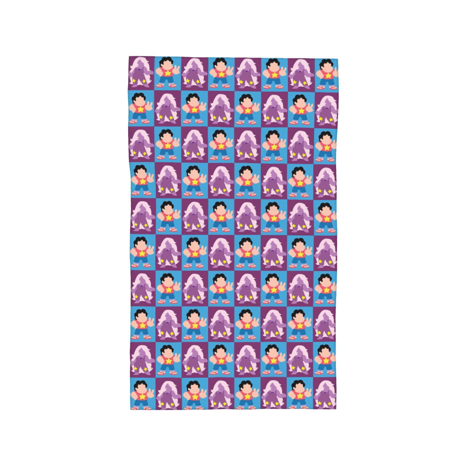 Steven Universe - Steven and Amethyst Soft Face Towel Quick Dry Pool Bath Cotton Towels Absorbent Quick W40*H60(CM)