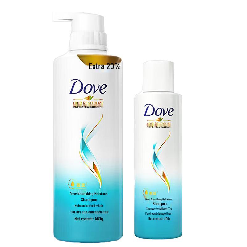 

Dove Nourishing Moisture Shampoo 480g + 200g Pack