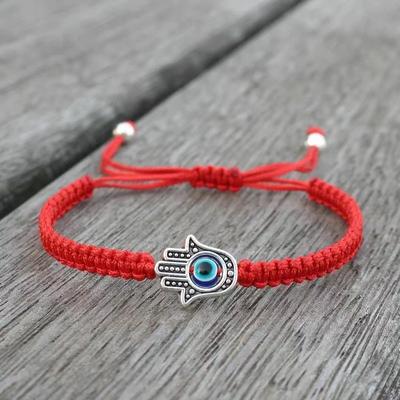 Women's  Bracelet  Blue Eye Red Rope Adjustable Bracelet