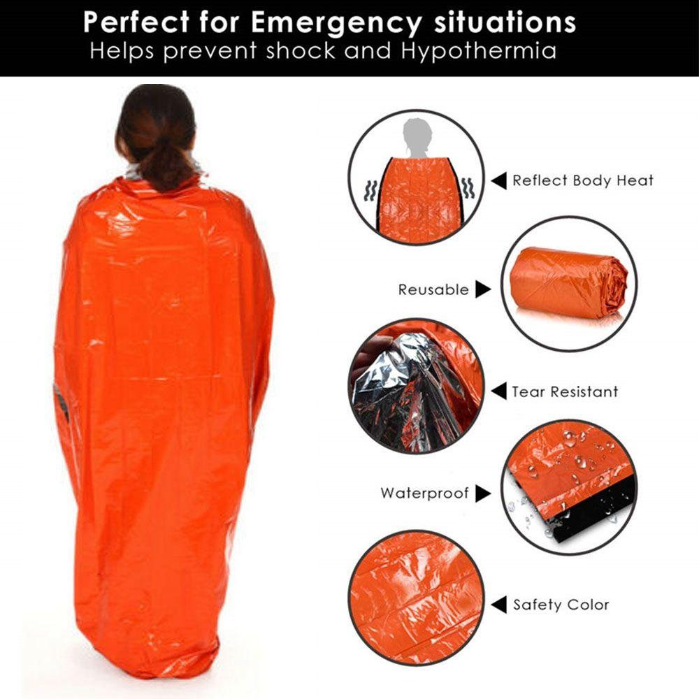 Portable Accessories Sun Protection Tool Outdoor Emergency Blanket Sleeping Bag Thermal Keep Warm