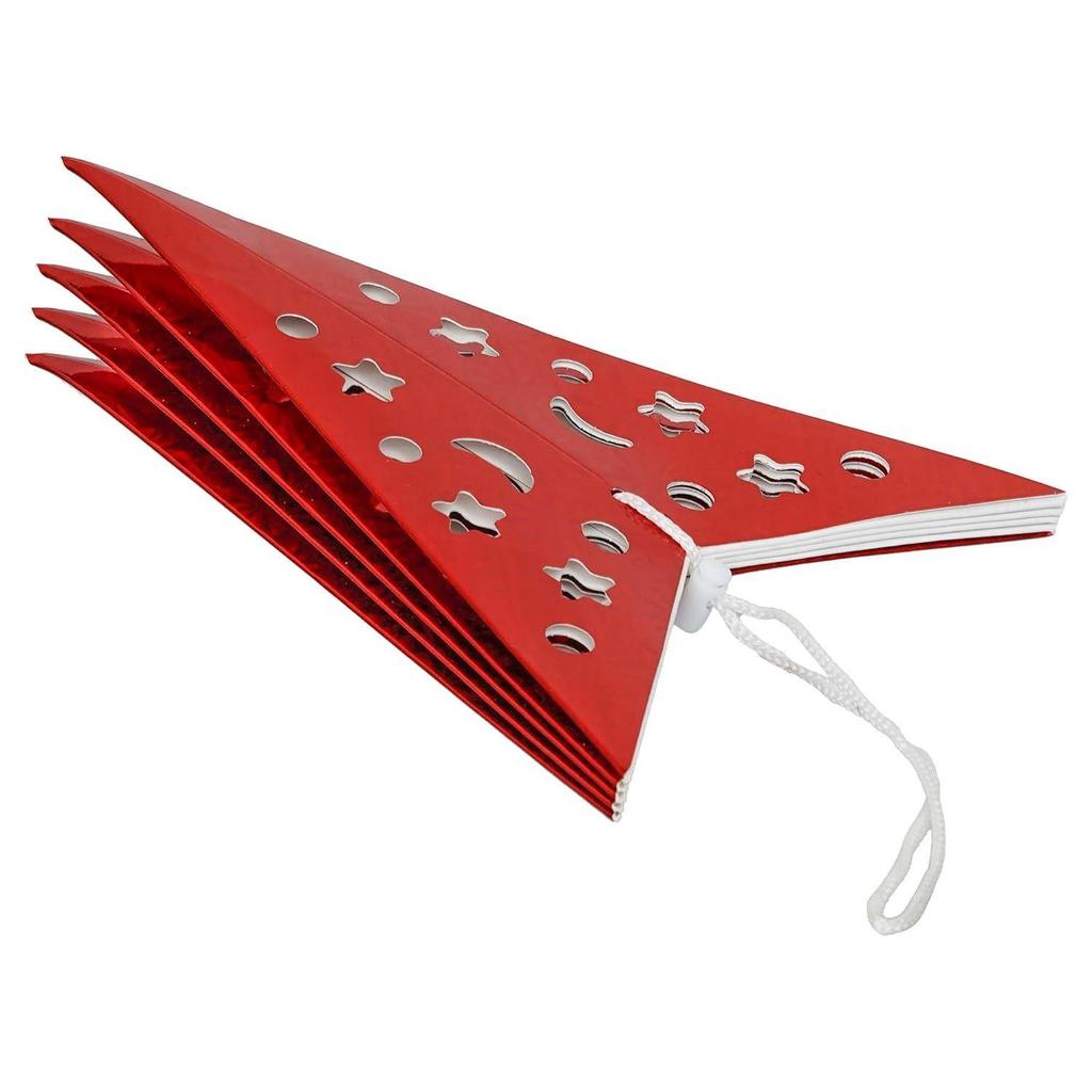 Red Paper Merry Christmas Star Lantern Lights for Decoration| Diwali Christmas Lantern| Aakash Kandil for Diwali| Hanging Lantern
