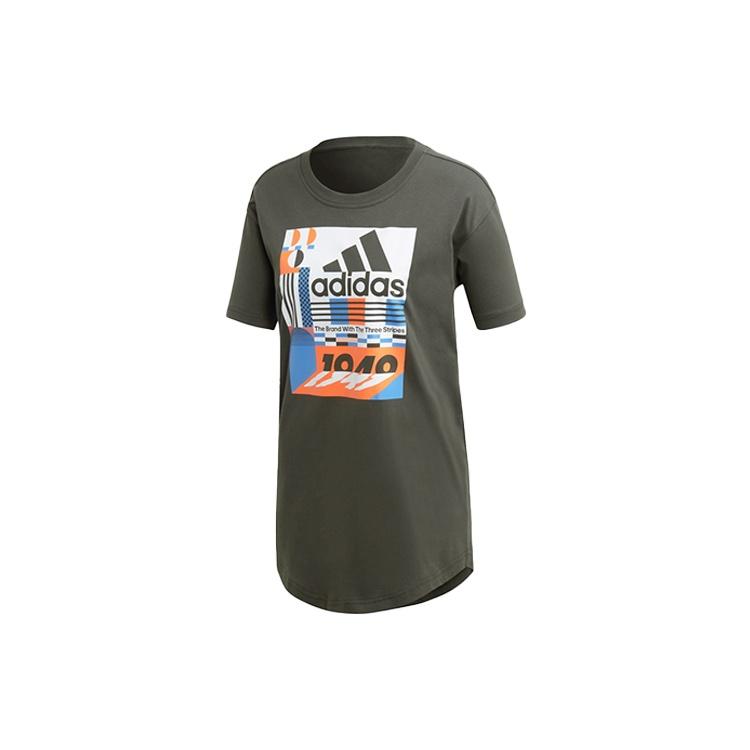 (WMNS) adidas Sports Round-neck Brown Women s ED6174 L