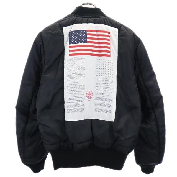 ALPHA INDUSTRIES reversible Flight jacket S black military Men's Used