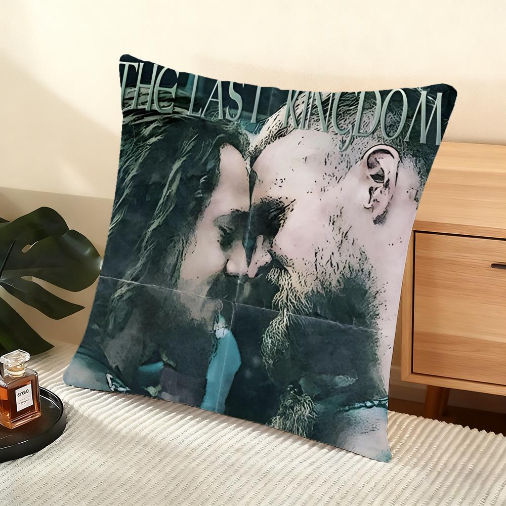 Cushion Cover Silky Short Plush Home Sofa Cushion Cover - Invisible Zipper Home Decoration The Last Kingdom TV Series