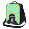 Gorilla Tag Monkey Insulated Lunch Bag for Women Bento Storage Food Boxes Portable Container Cooler Thermal Lunch Box Tote