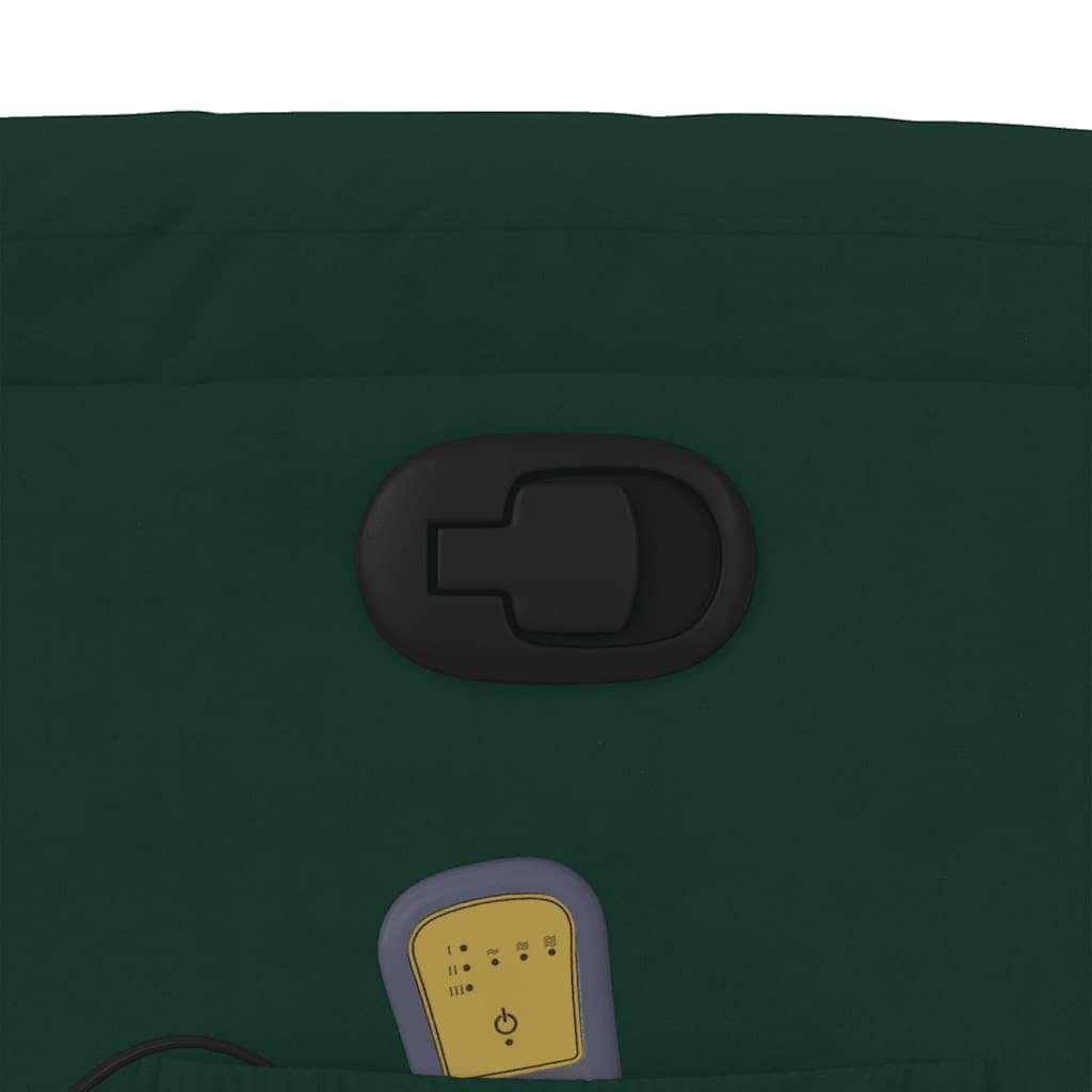 Recliner Chair with Rising Function Dark Green Velvet
