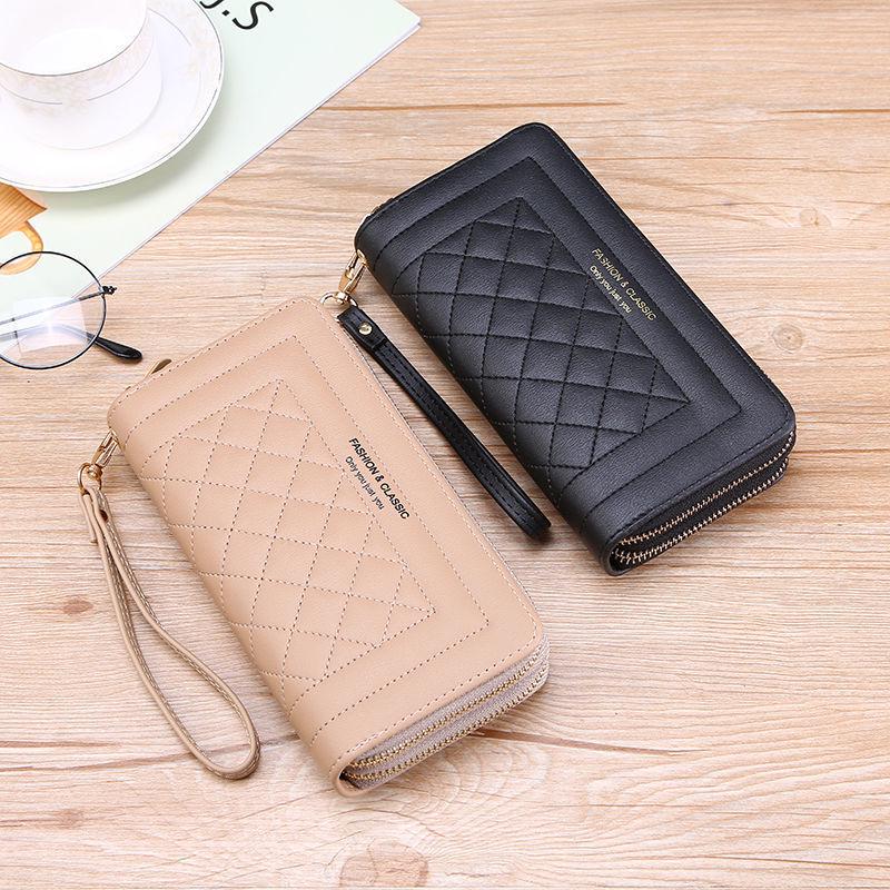 Portafoglio Clutch Lungo da Donna - Doppia Cerniera, Portacarte Grande Capacità e Borsa per Telefono