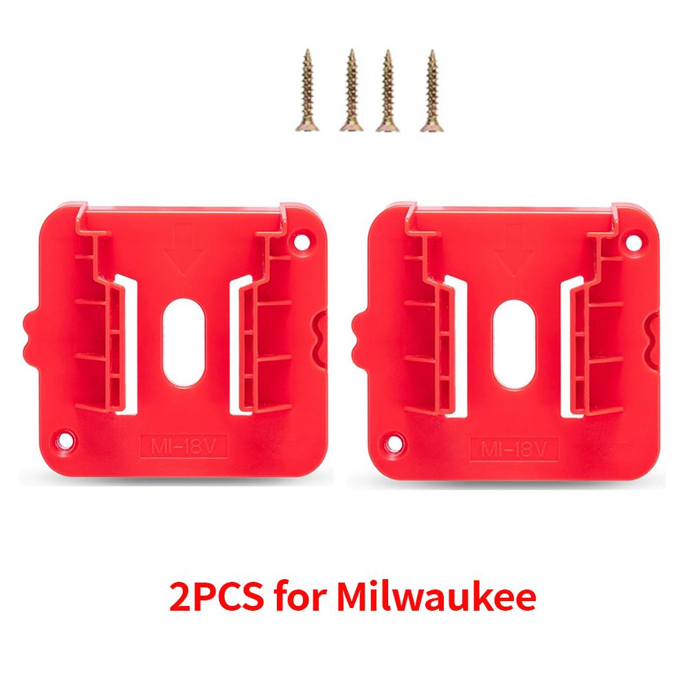 Battery Holder For Milwaukee M&18 18V Lithium Battery Can Be Fixed On The Wall Battery Splice Battery Mount Dock Holder