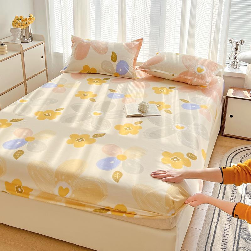 Foreign trade single product ins wind mattress three-piece set simple bedspread single piece Simmons mattress protective cover non-slip fixed