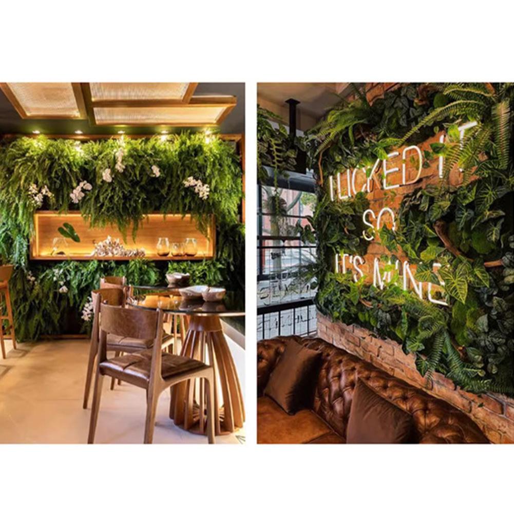 50*50CM Flower Plant Wall Panels UV Realistic Indoor Outdoor Garden Decor