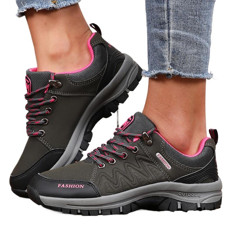 

Женская повседневная обувь на платформе, нескользящая обувь для кемпинга, модная классическая цветовая гамма, весенняя обувь для хайкинга, кроссовки для женщин 36 серый