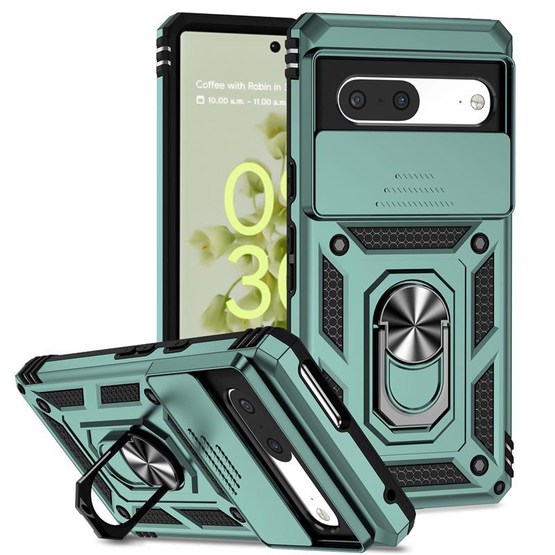 Capa Magnética à Prova de Quedas com Suporte de Anel para Google Pixel 9 Pro