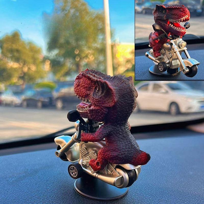 Car Drift Ornament Tyrannosaurus Rex Triangle Dragon Drift Decoration Car Dashboard Decor Car Creative Ornament Christmas Gift