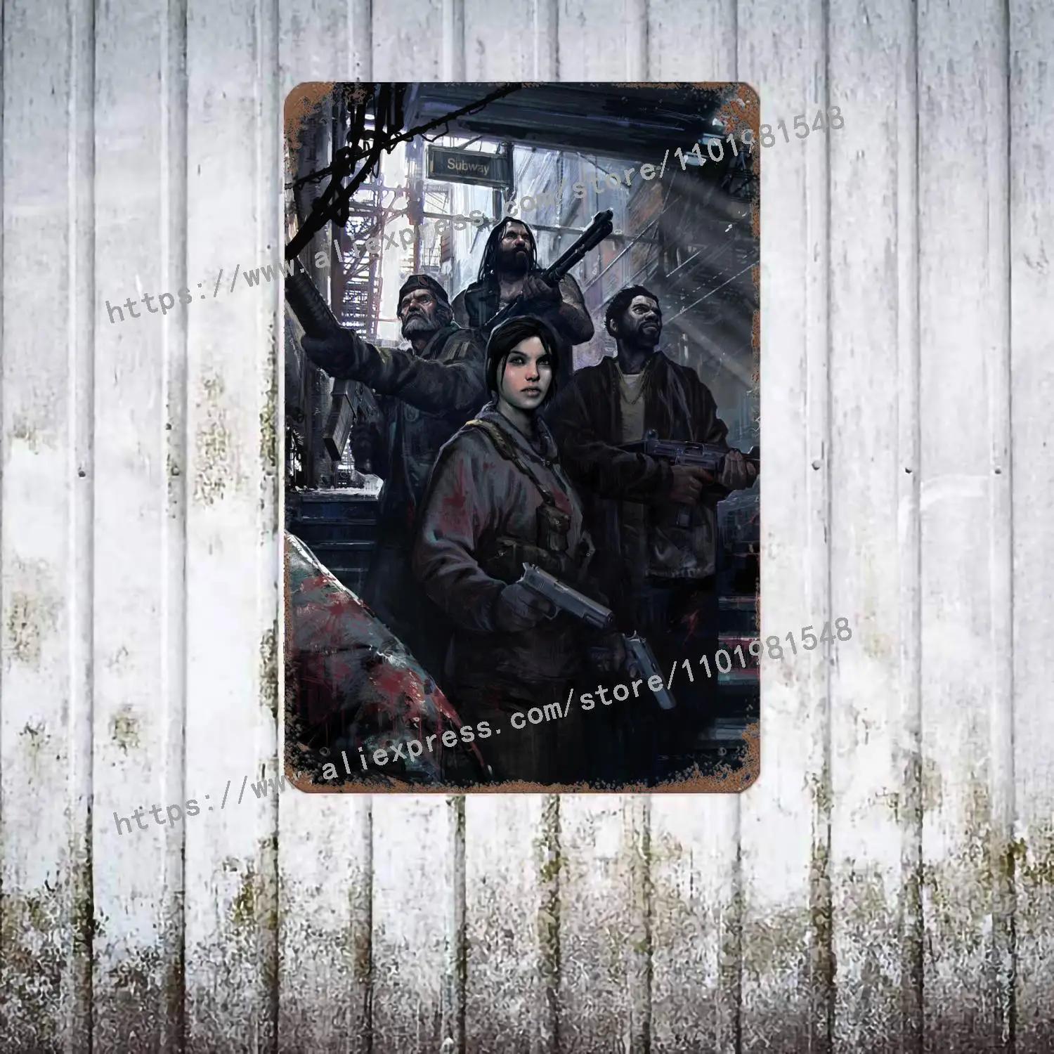 

Left 4 Dead 2 Відеогра Декор Постер Вінтажний Бляшаний Знак Металевий Знак Декоративна Табличка для Пабу Бару Чоловічої Кімнати Клубу Настінна Прикраса 30x40cm(11.8x15.7inch)