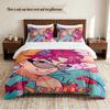 abby Personalized Custom Name 3‑Piece Bedding Set Soft Duvet Cover Set For Bedroom Home Decor