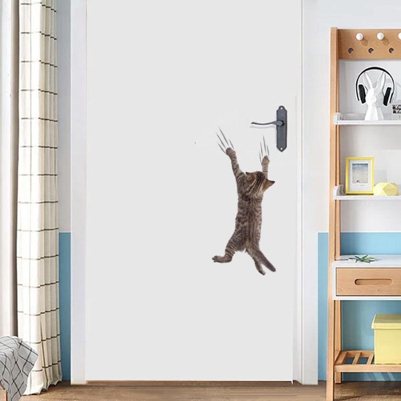 Cartoon Cat Toilet Sticker Bathroom and Bathroom Beautification Decoration Toilet Lid Waterproof 3D Self-Adhesive Sticker