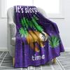 Cartoon Sloth Flannel Throw Blanket Cute Wild Animals Lazy Sloth Blanket for Bed Sofa Couch Warm Lightweight Super Soft Blanket