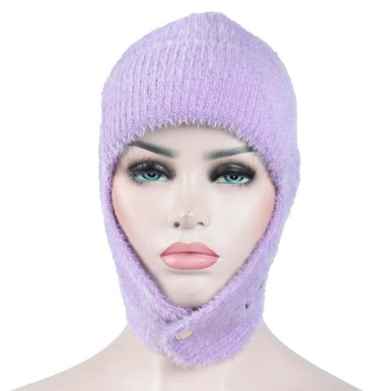 Winterwarme Strickmütze, fusselt nicht, atmungsaktiv, leuchtende Farben, Ohrenschutz, Winterstrickmützen