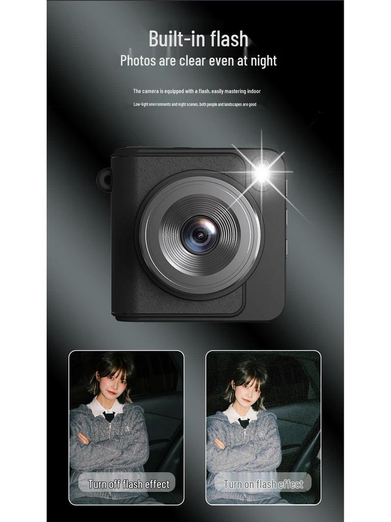 Retro 1080p GoPro-Style Mini Sports Camera with Screen, Ideal for Kids' Photography - Perfect Gift for Girls