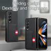 Card Holder Leather Case for Samsung Galaxy Z Fold7 Fold6 5G Fold5 Fold 7 6 5 Fold4 Fold3 Fold 4 3 Slim Thin Cell Phone Bag