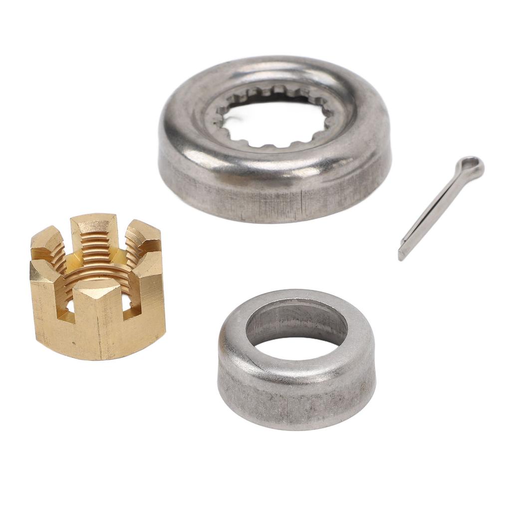 Propeller Nut Kit 66T‑W4599‑00 Metal Rust Proof Marine Prop Nut Installation Hardware Kit for Outboard Engine 30HP To