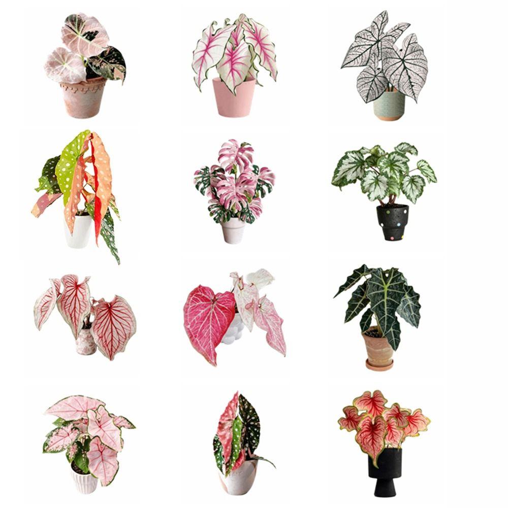 Rotatable Artificial Plant Fridge Stickers Magnets Waterproof Mini Plant Fridge Magnet Kitchen