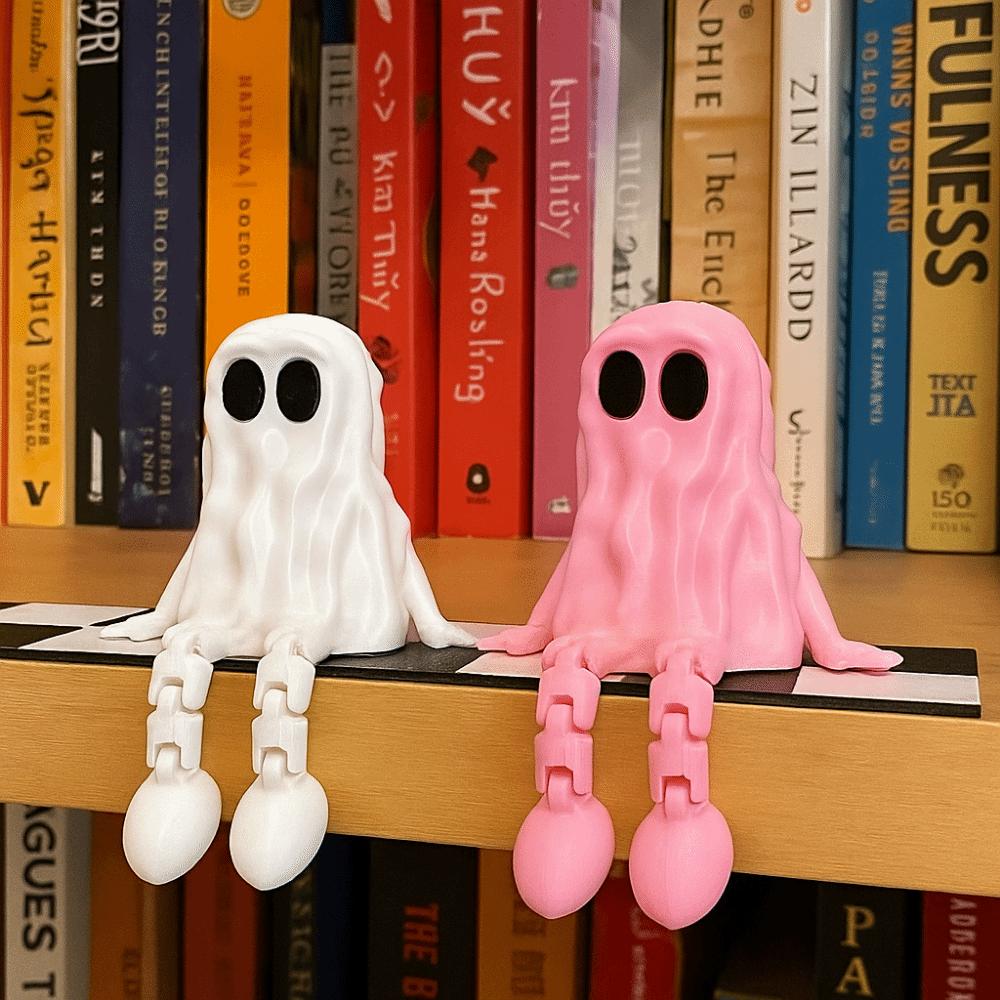 PLA 3D Printed Ghost Ornament Mini Ghost Statue Cute Ghost Fidget Toys  Home Decor