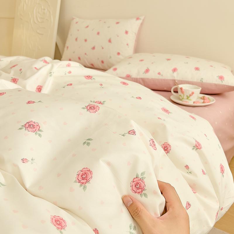 Duvet Cover Pastoral Style Quilt Cover 100% Cotton Comforter Cover Housse De Couette Soft Bed Cover (No Pillowcase)