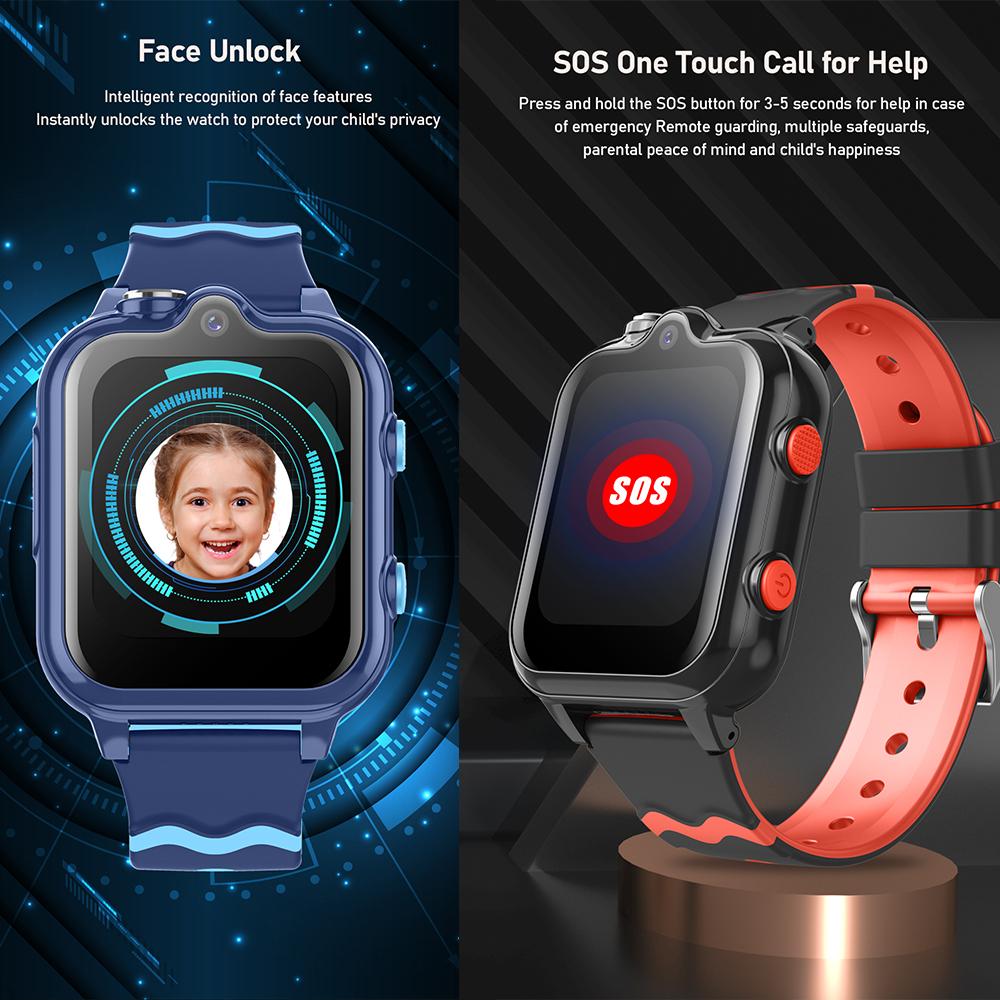 4G Kids Smart Watch GPS LBS WIFI Dual Camera Video Call SOS Child Smartwatch Monitor Tracker Location Phone Watch APP Download