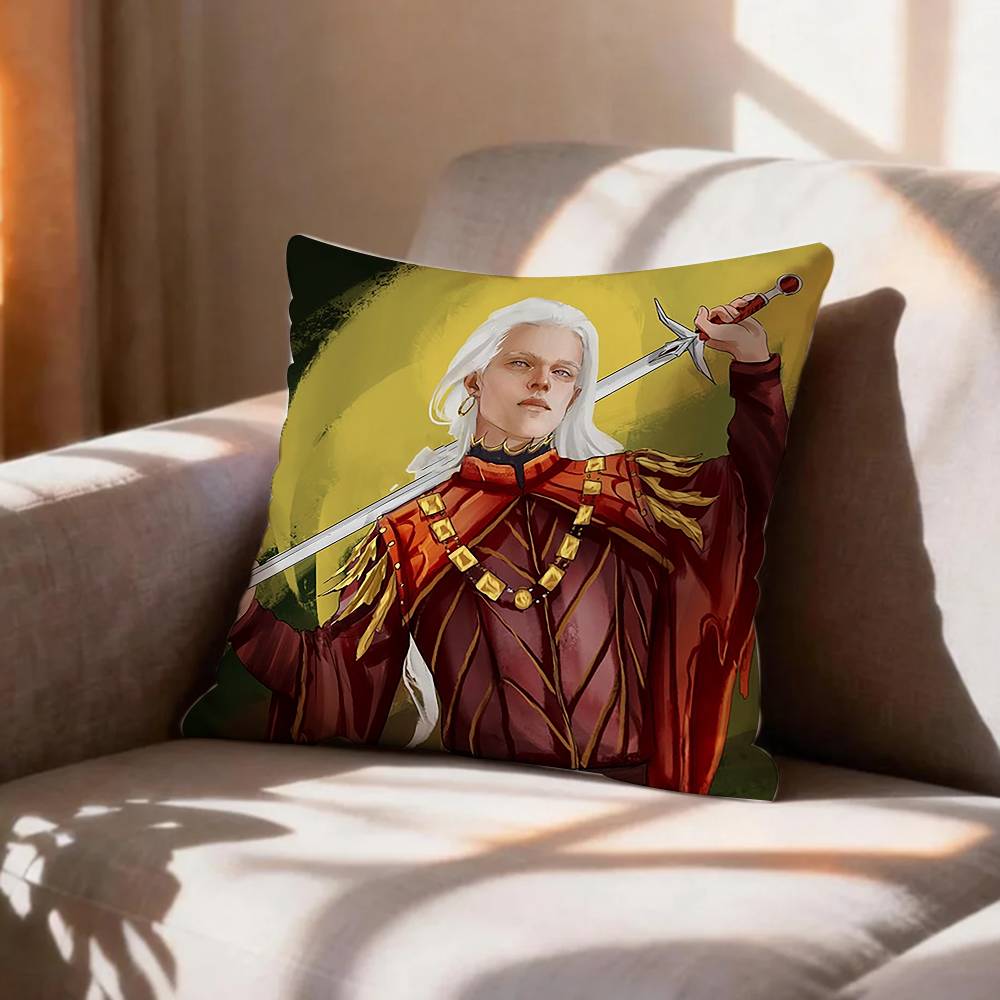COOL AAerion TTargaryen BBrightflame Pillow Case Pattern Printed Pillowcase For Living Room Sofa Cushion Cover