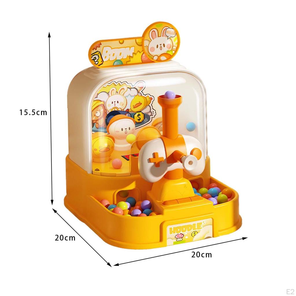 Table Top Arcade Games Desk Game Lauching Marble Toys for Have Fun Preschool Yellow