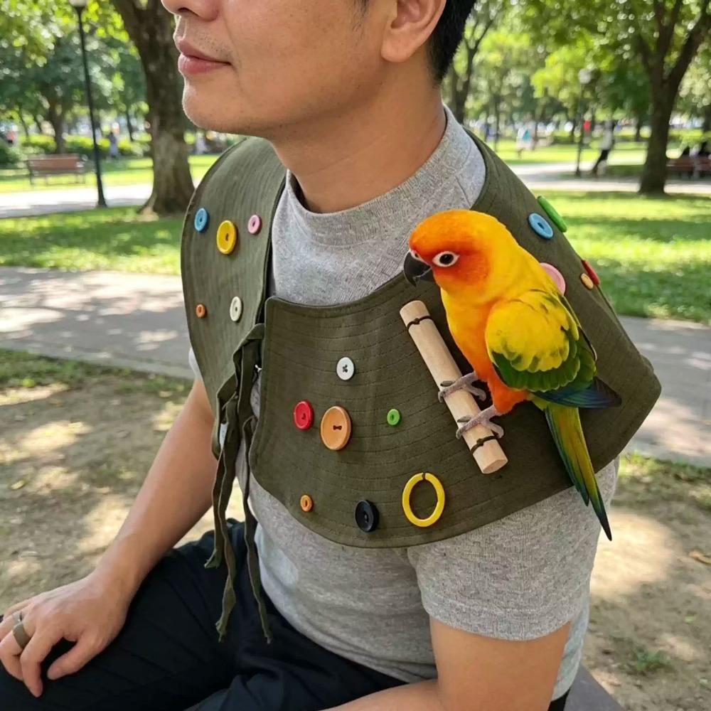 Anti-Dirty Surface Parrot Shoulder Cape Polyester Parrot Diaper Wrap Parrot Walking Training