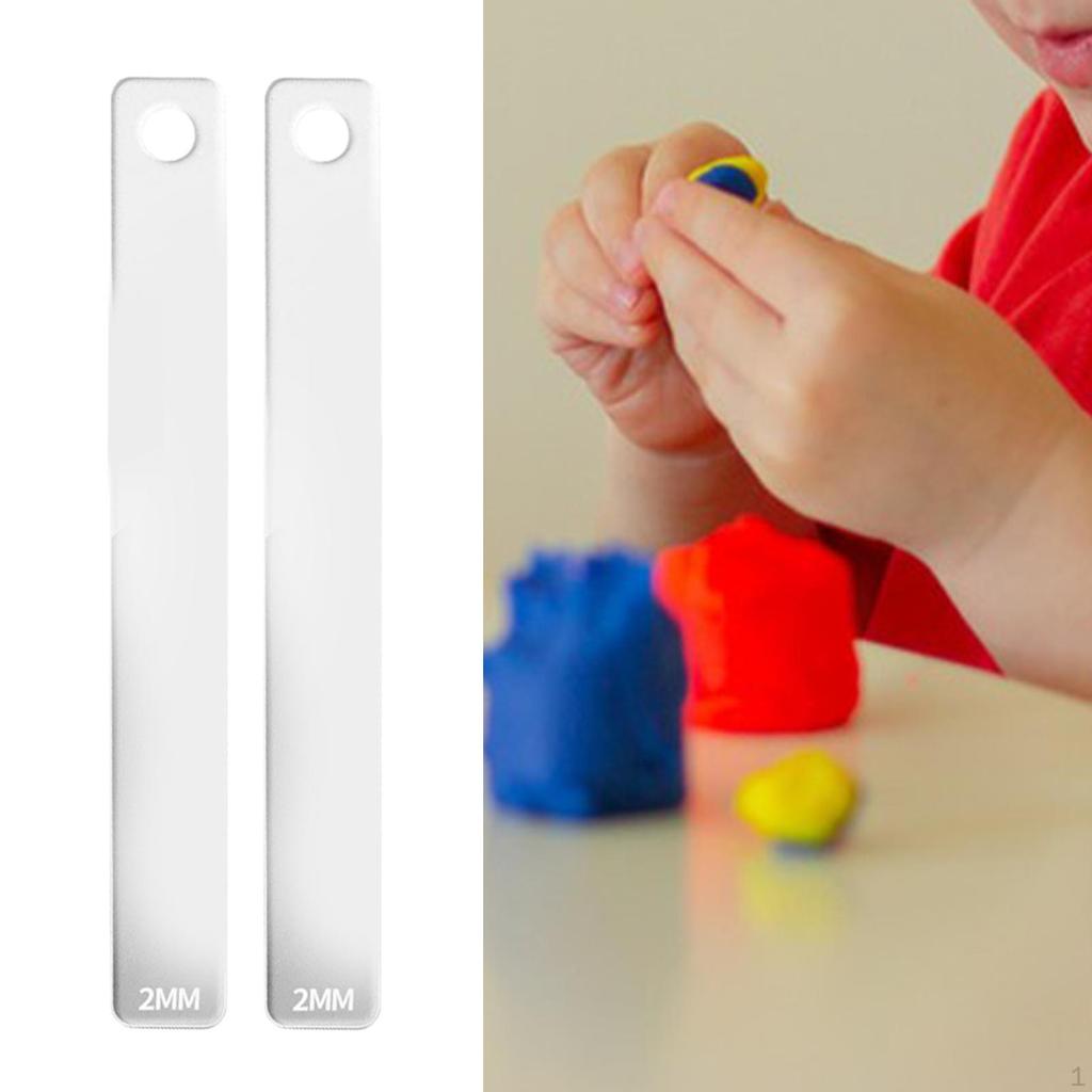 Clay Balance Ruler, Acrylic, Easy to Use, Handmade Smoothing Tools for Jewelry Making, Modeling