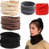 Winter Fleece-Lined Thickened Warm Neck Gaiter - Unisex Cervical Collar, Cycling Cold-Resistant Double-Sided Polar Fleece Scarf