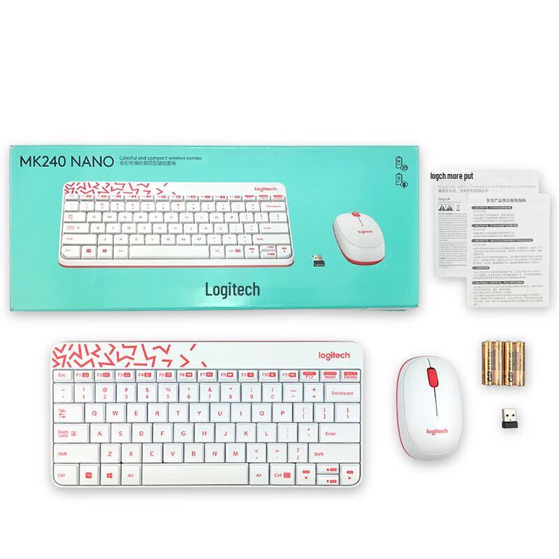 

Logitech G MK240 Nano Compact Wireless Keyboard and Mouse Combo