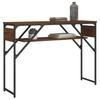 Vidaxl Console Table, Brown Oak, 105X30X75 Cm