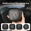 Car Earphone Storage Bag EVA Portable Headset Box Accessories For 407 508 2008 5008 307 308 3008 206 207 208 107 106