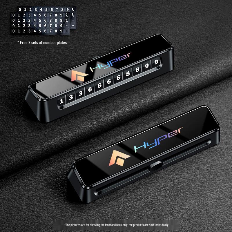 

Applicable for GAC Aion HT/GT/HL/A800/SSR Cars: Dual Number Temporary Parking Sign and Car Contact Card.