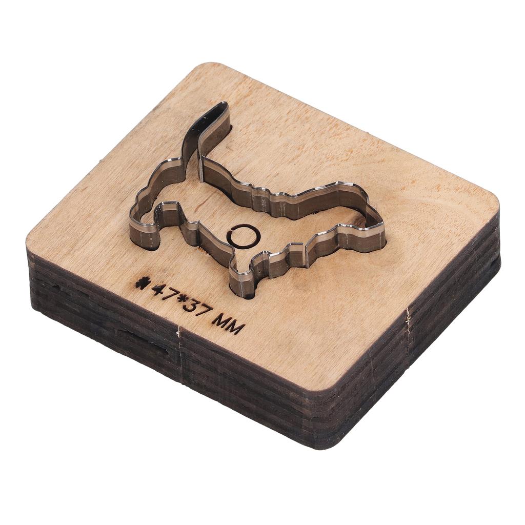 Leather Cutting Die Dog Shape Punch Cutter Craft Mould Tool 47x37mm for Paper Rubber