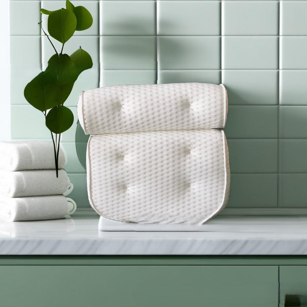 

Квадратная нескользящая подушка для ванны с присоской для спа-салона, спа-массажная белая подушка для ванны белый