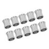 10 Pcs Metal Spacer Beads 8mm Length Stainless Steel Glossy Silver Spacer Beads for DIY Jewelry